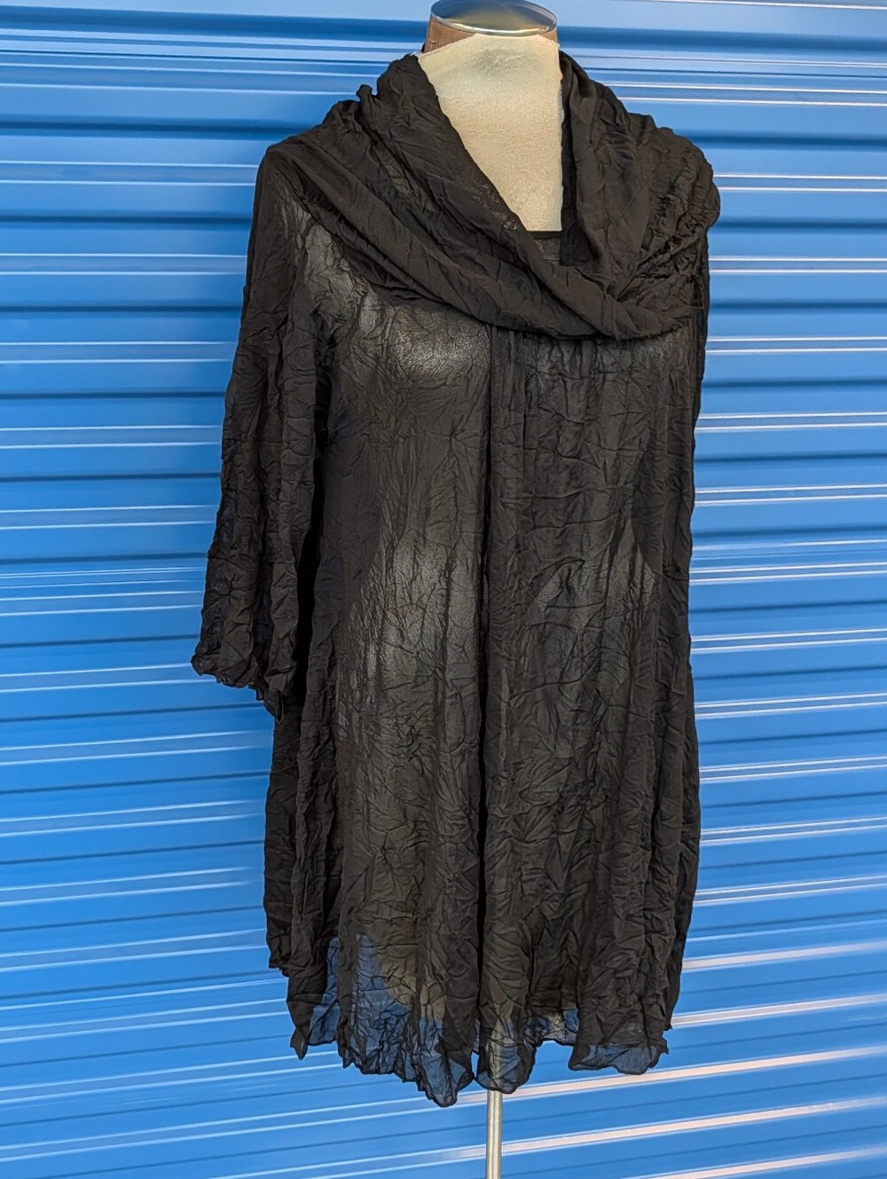 nwt COMFY USA black mesh remy tunic S M